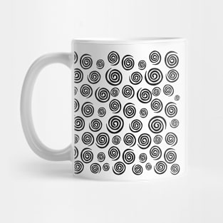 Black and White Swirls Mug